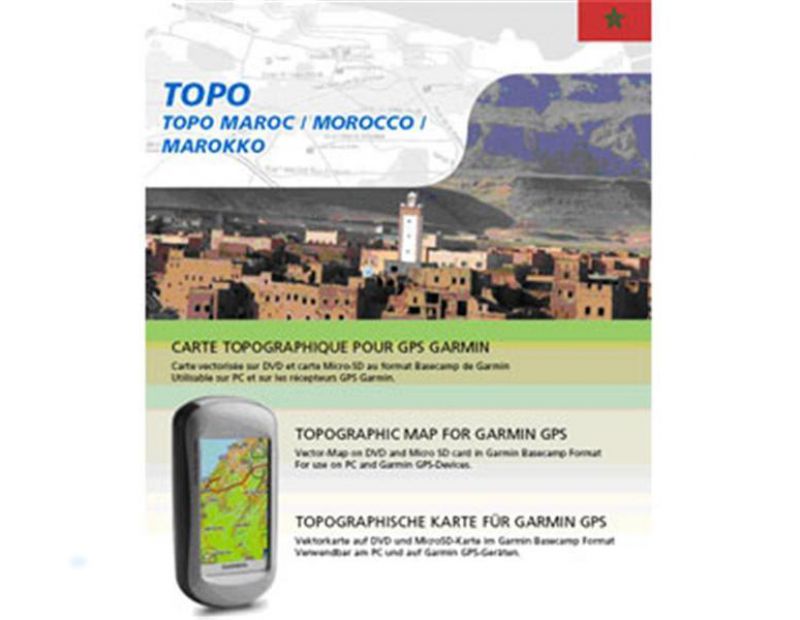 Garmin GPS Karte Topo Marokko DVD