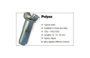 Sapim Polyax Messing Brass Nippel 2mm 14mm SILS Silber