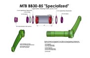 BOR Innenlager Kit BB85/84,5 MTB Specialized KIT