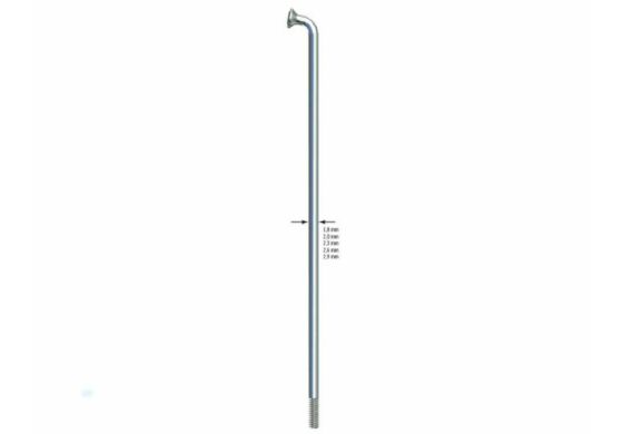 Sapim Leader Speiche silber gebogen 252mm